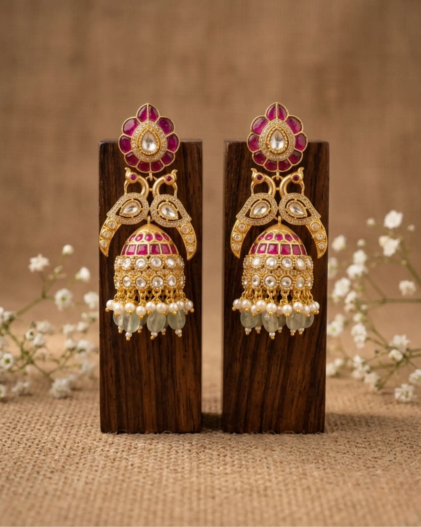 Mayura Jhumka Earrings Zestro