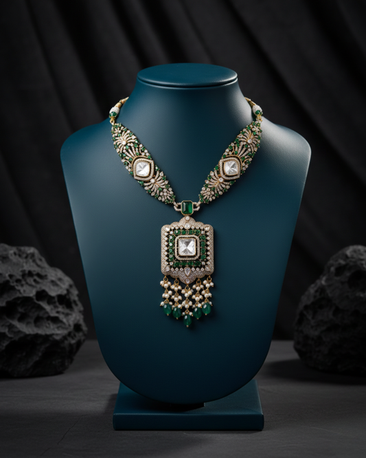 Maharaja Crest Necklace Set