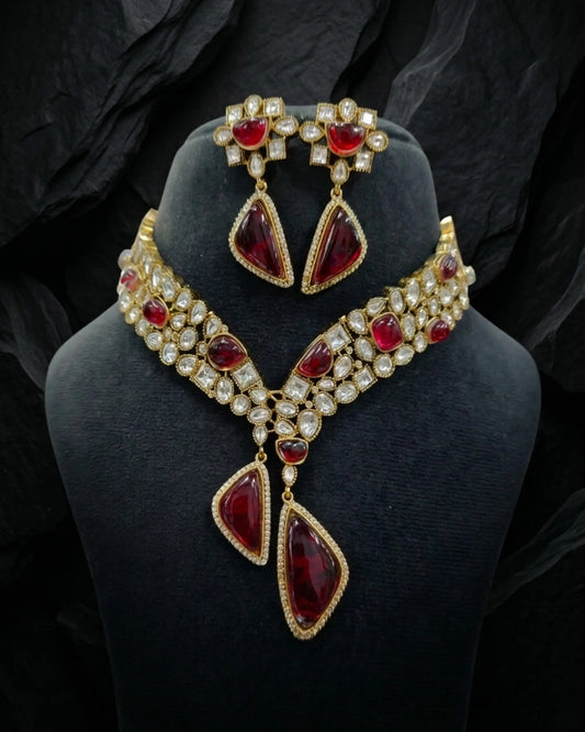 Royal Drop Necklace Set Zestro