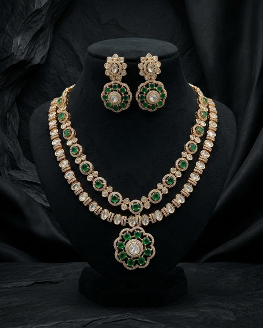 Ruhika Mossinate Kundan Set