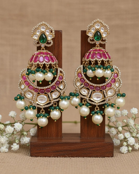 Suhana Polki Droplets Earrings Zestro