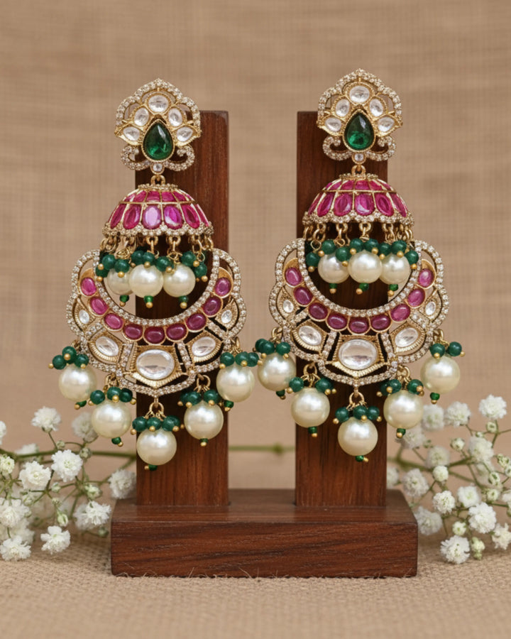 Suhana Polki Droplets Earrings Zestro