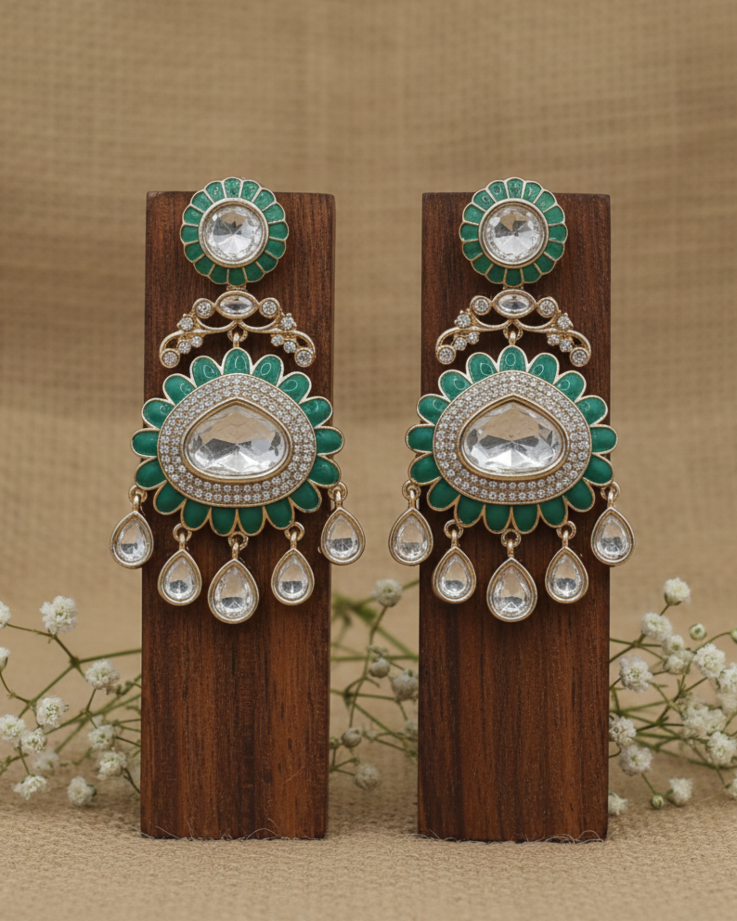 Elina Heritage Drop Earrings