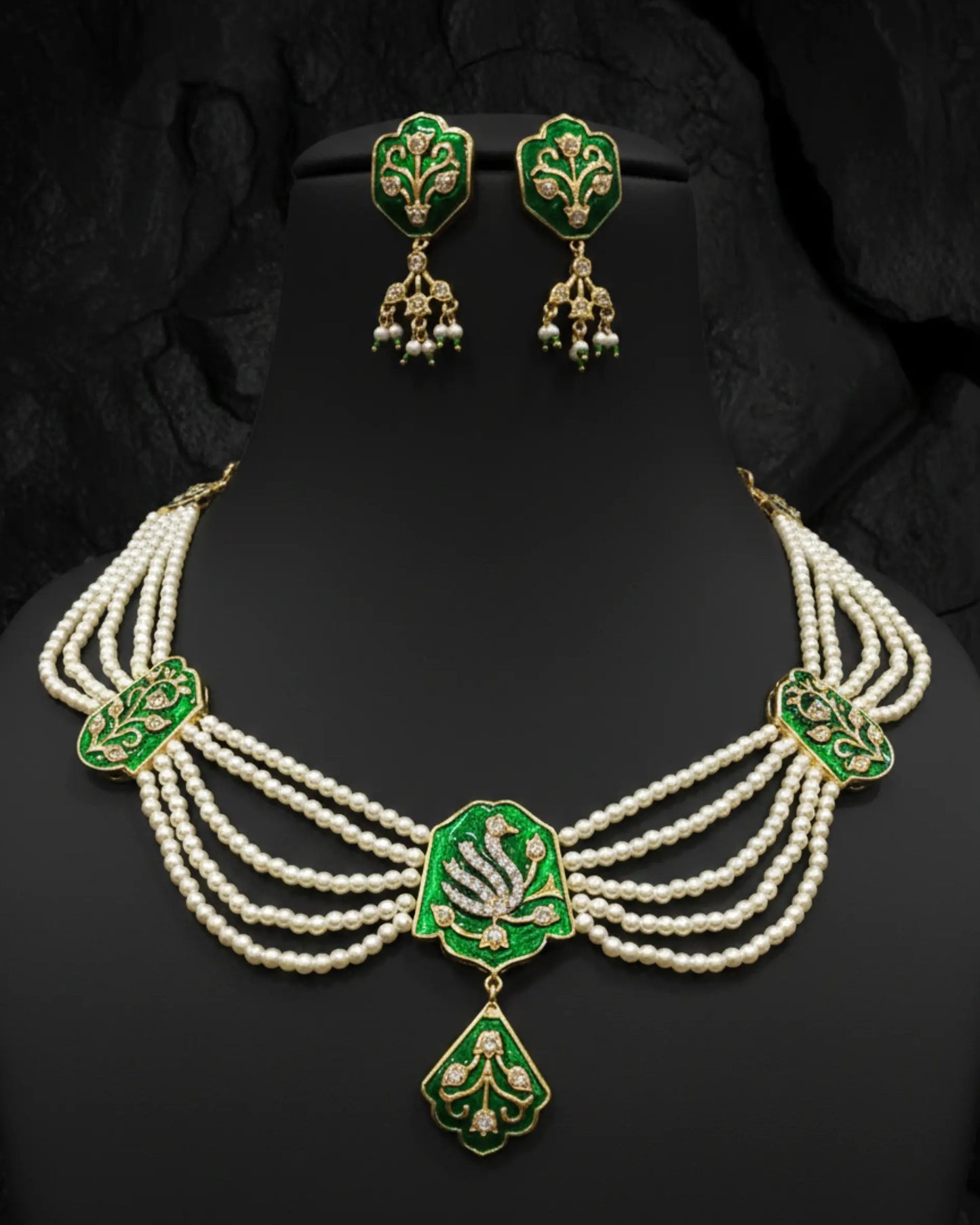 Raashika Meenakari Pearl Haar Set Zestro
