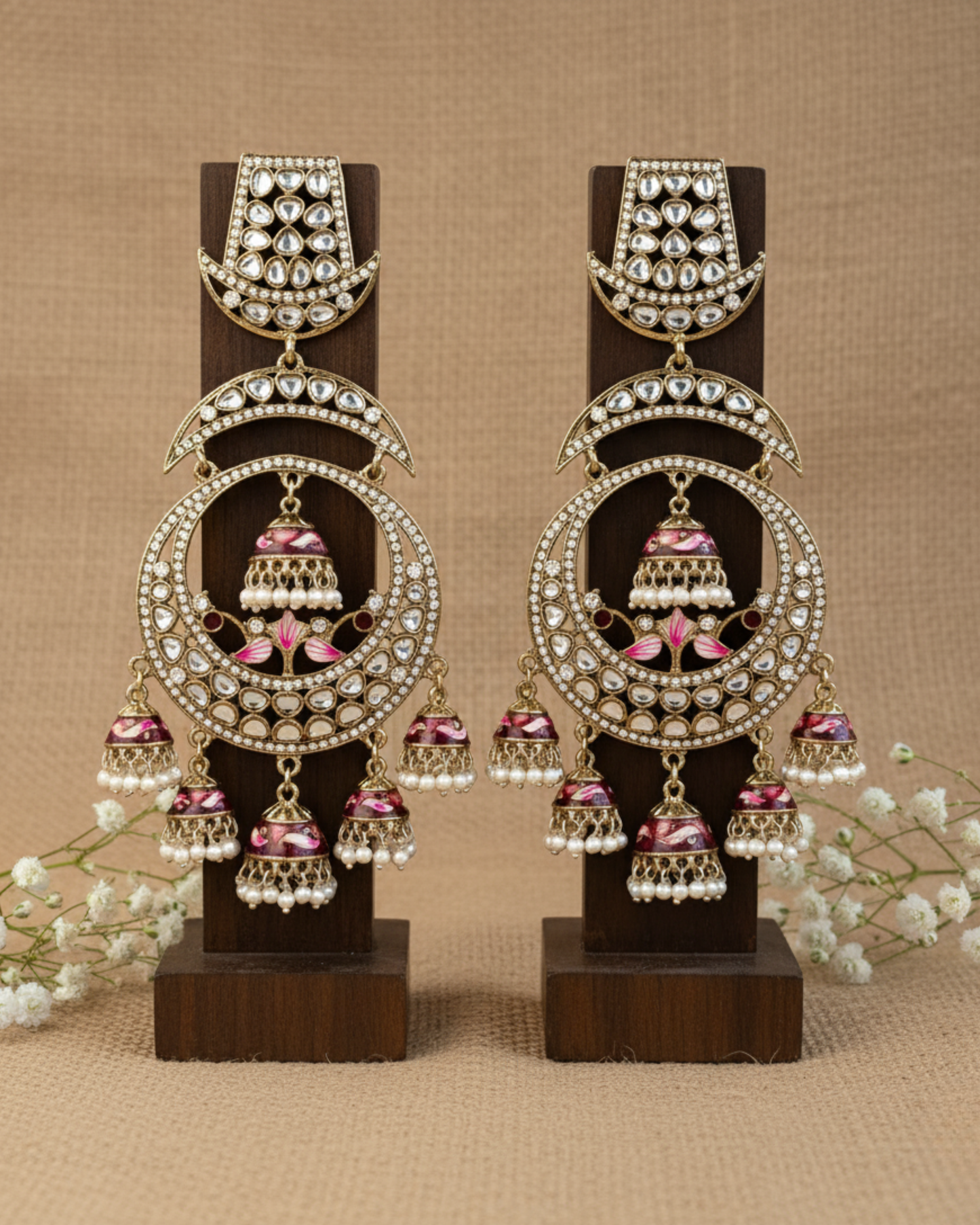 Royal Long Chand Jhumkas