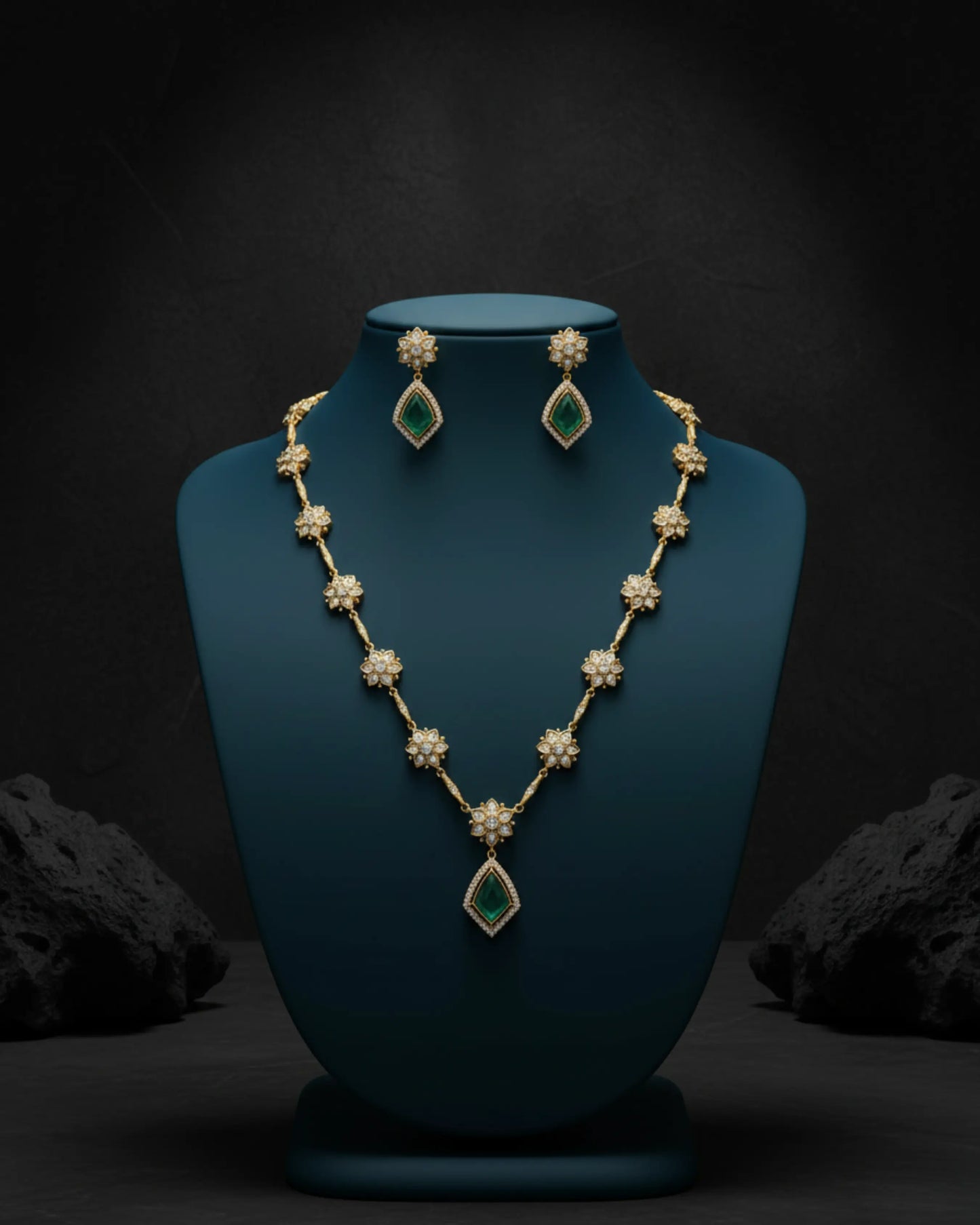 Iraa Floral Grace Necklace Set Zestro