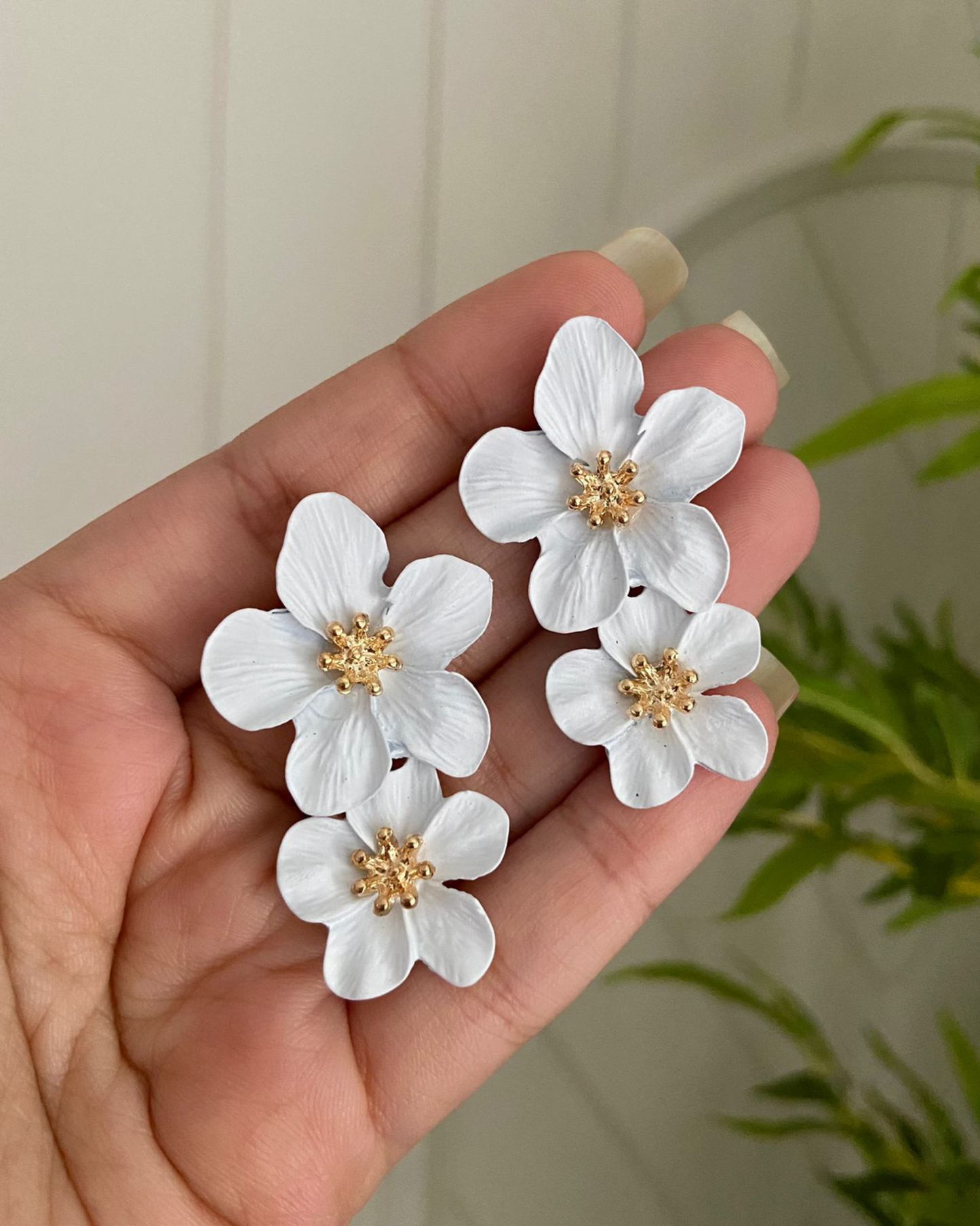 Dual Flower Earrings