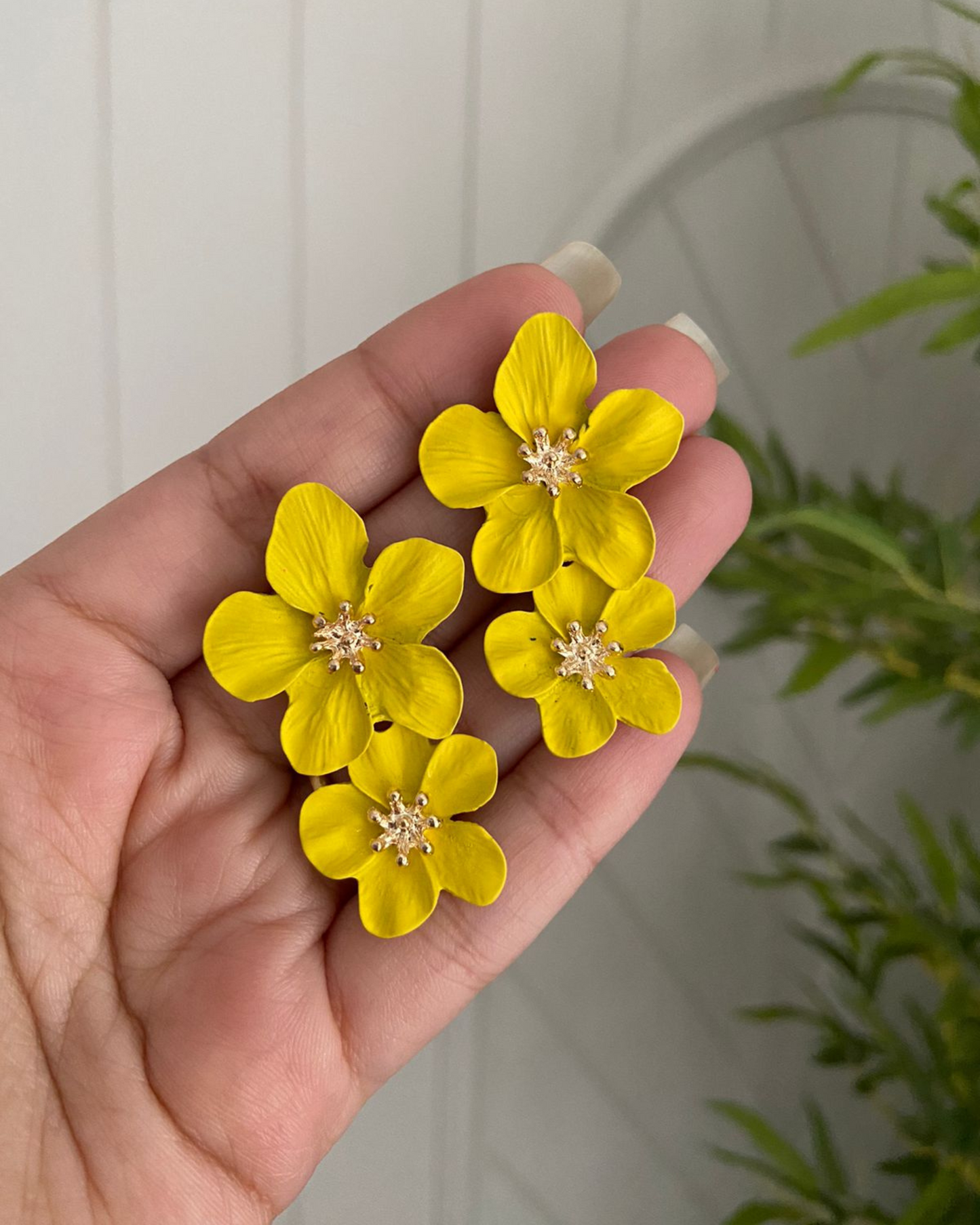 Dual Flower Earrings
