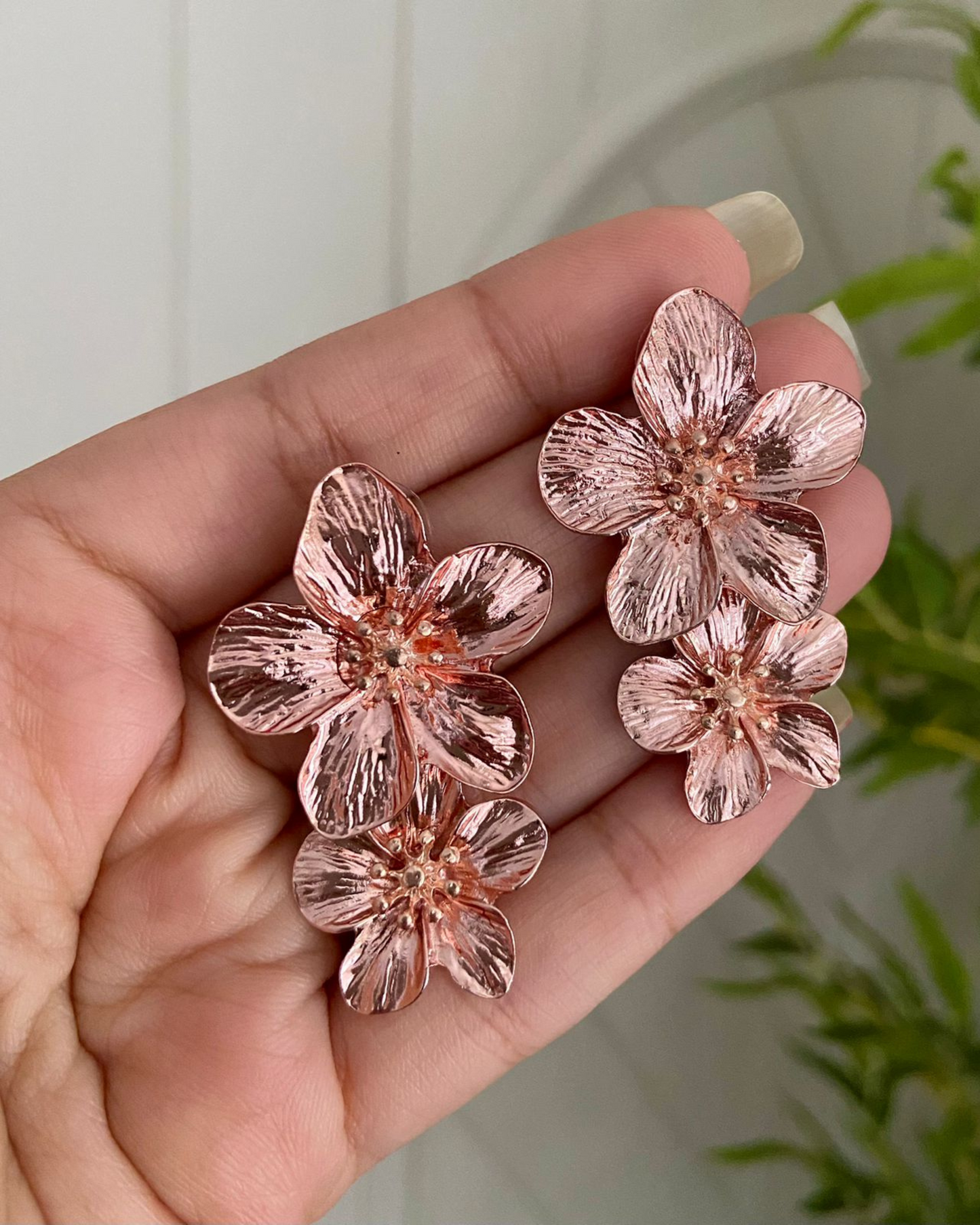 Dual Flower Earrings