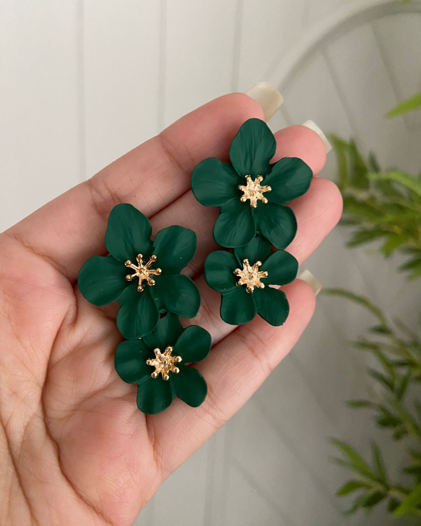Dual Flower Earrings