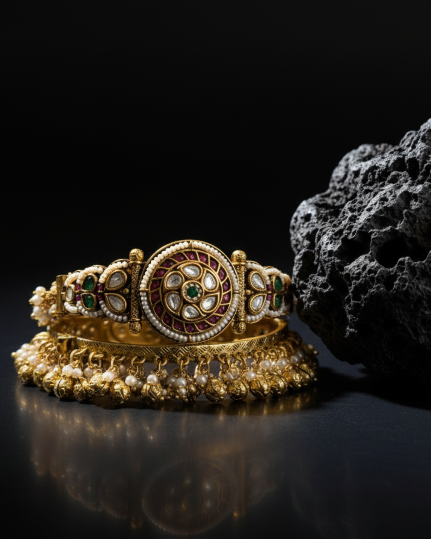 Flower Ghungroo Bangles