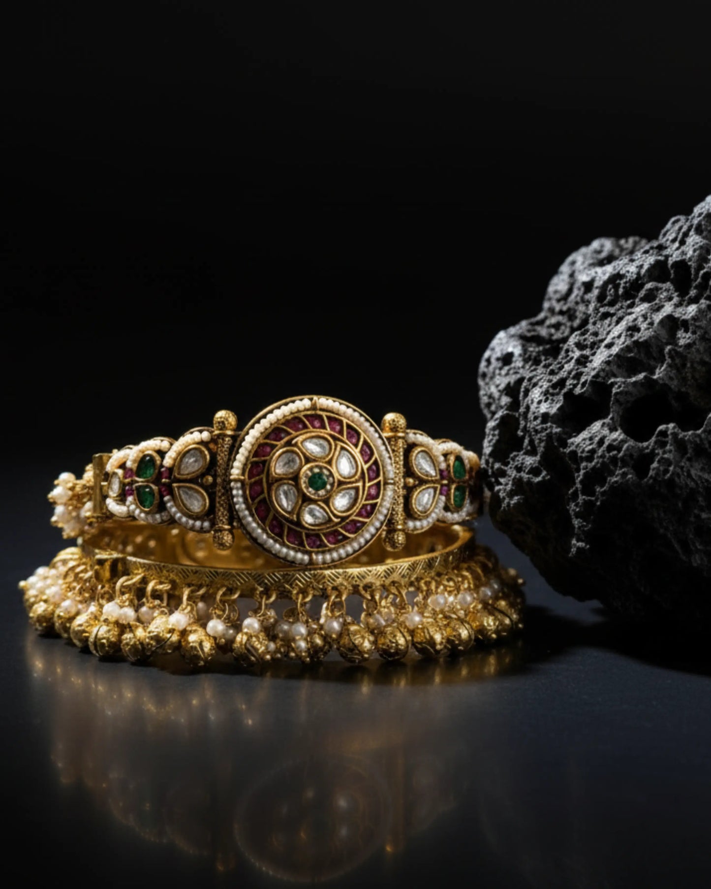 Flower Ghungroo Bangles Zestro