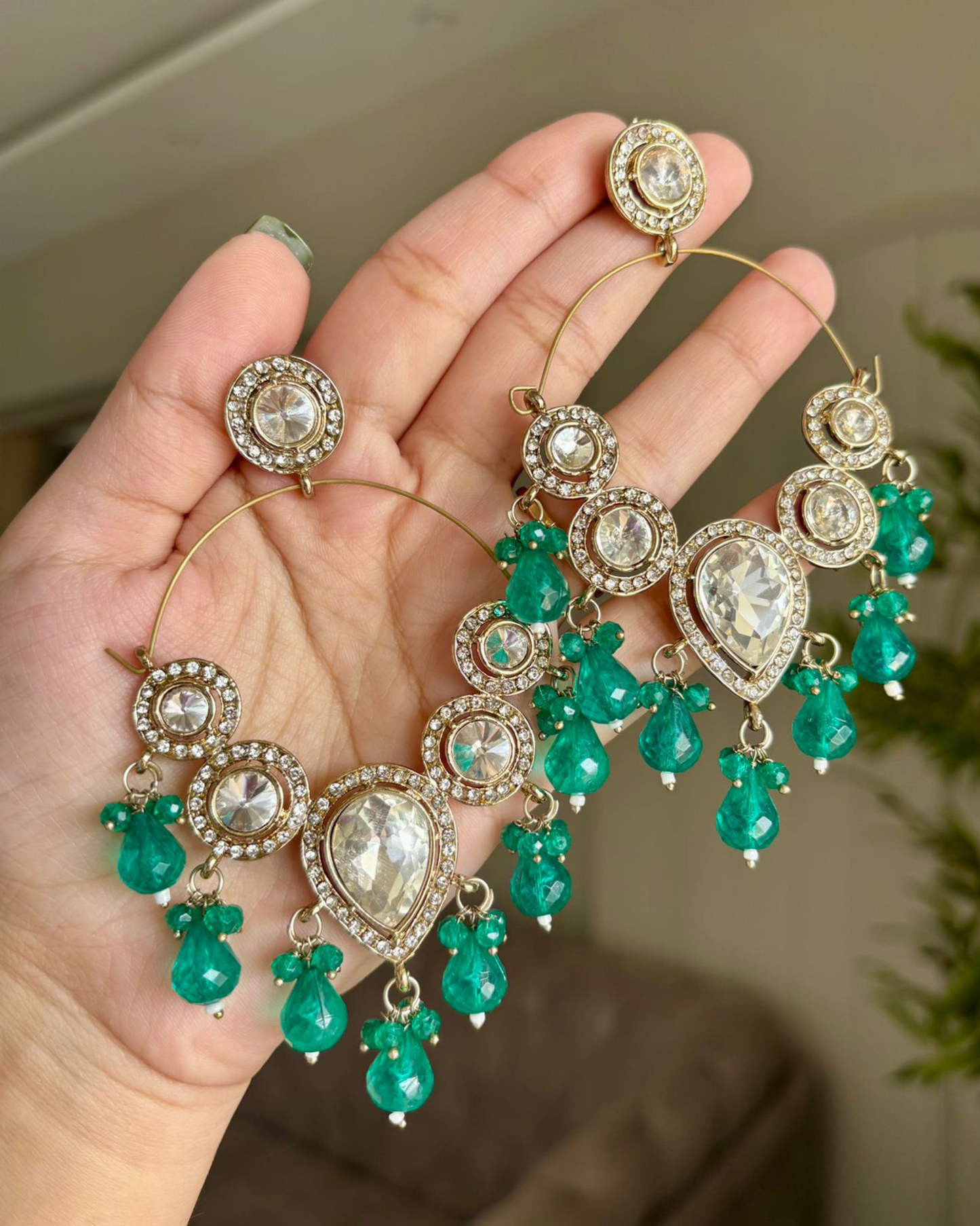 Midnight Glamour Hoops