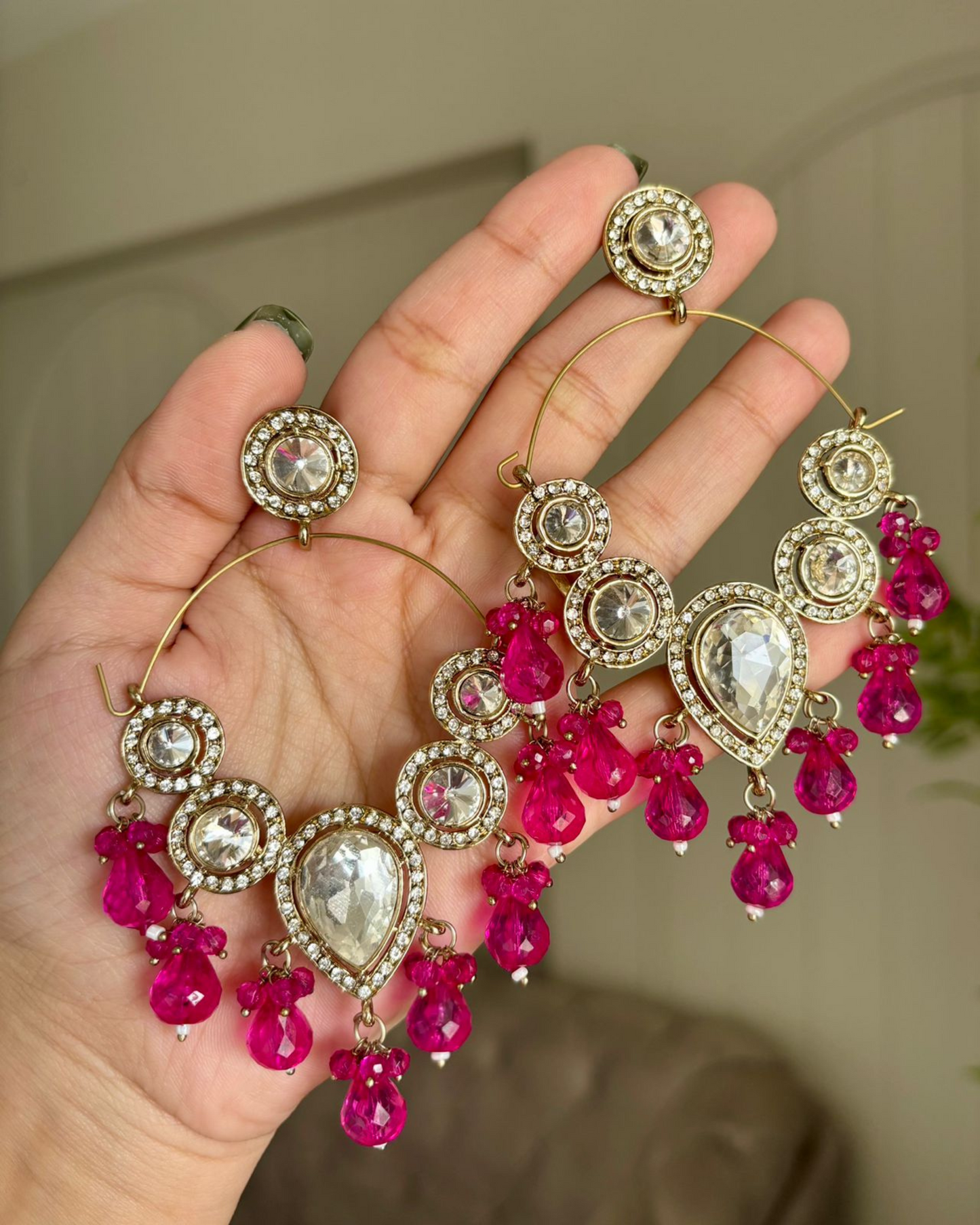 Midnight Glamour Hoops