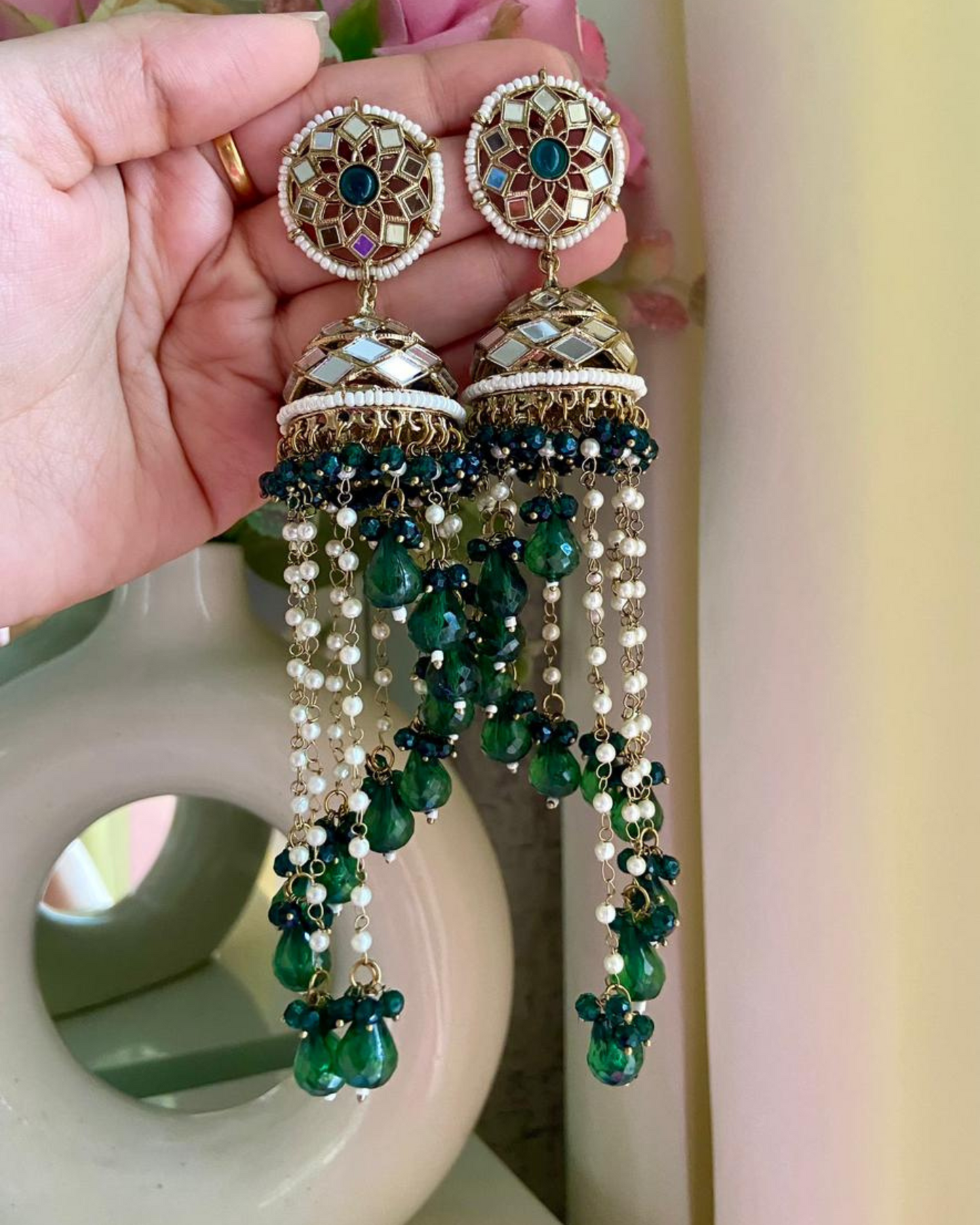 Mirror Pearl Earrings
