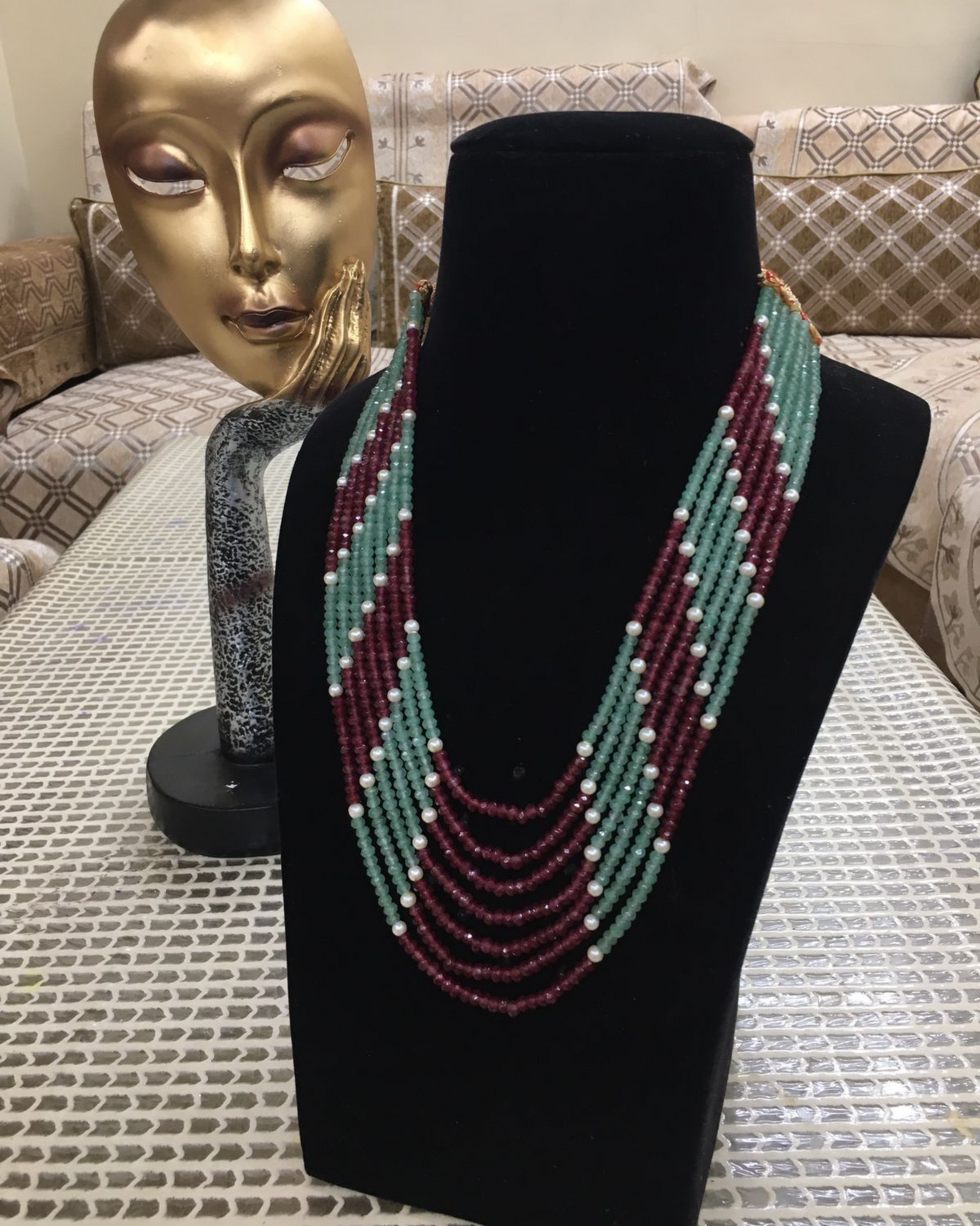 Onyx Seven Layered Mala