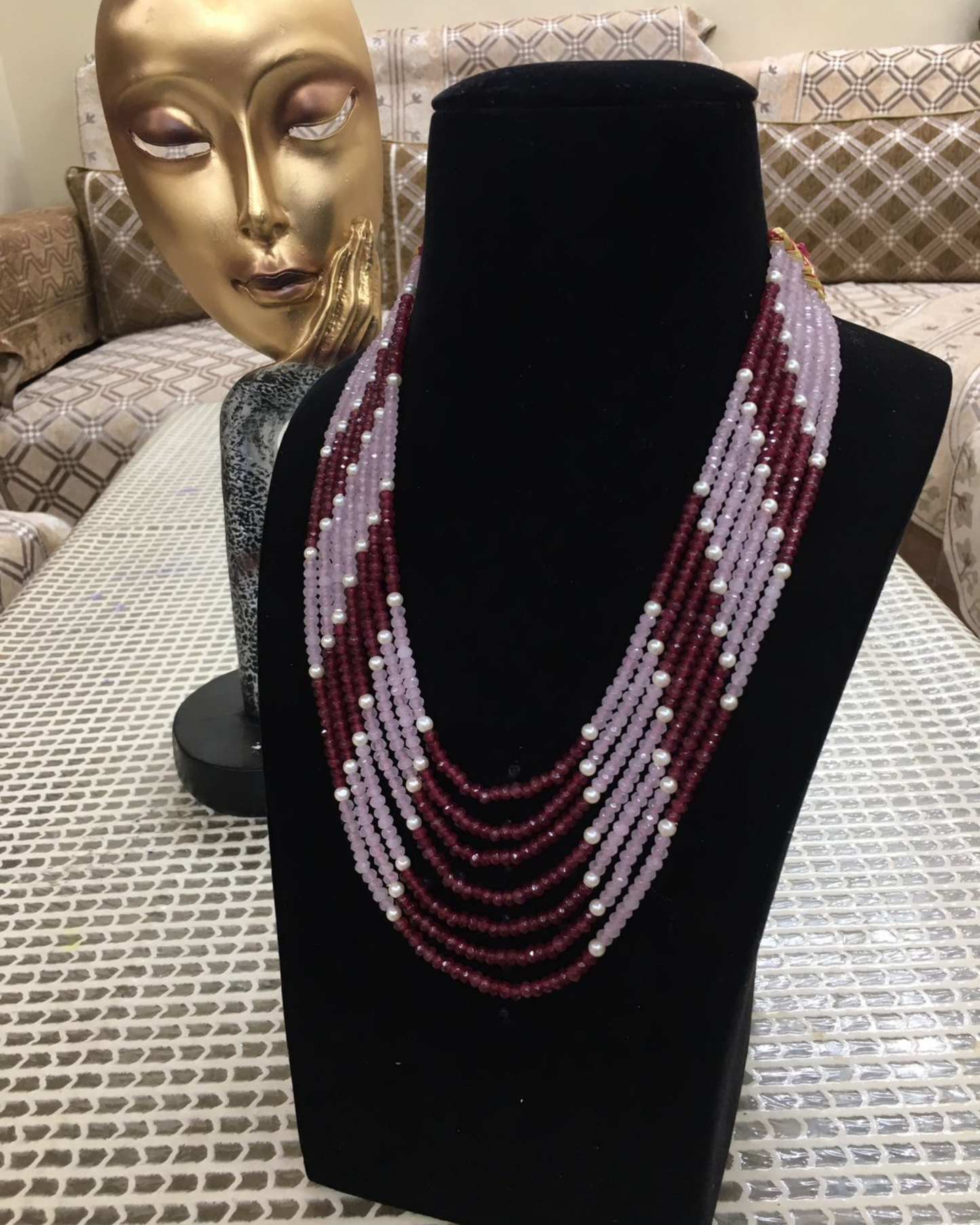 Onyx Seven Layered Mala