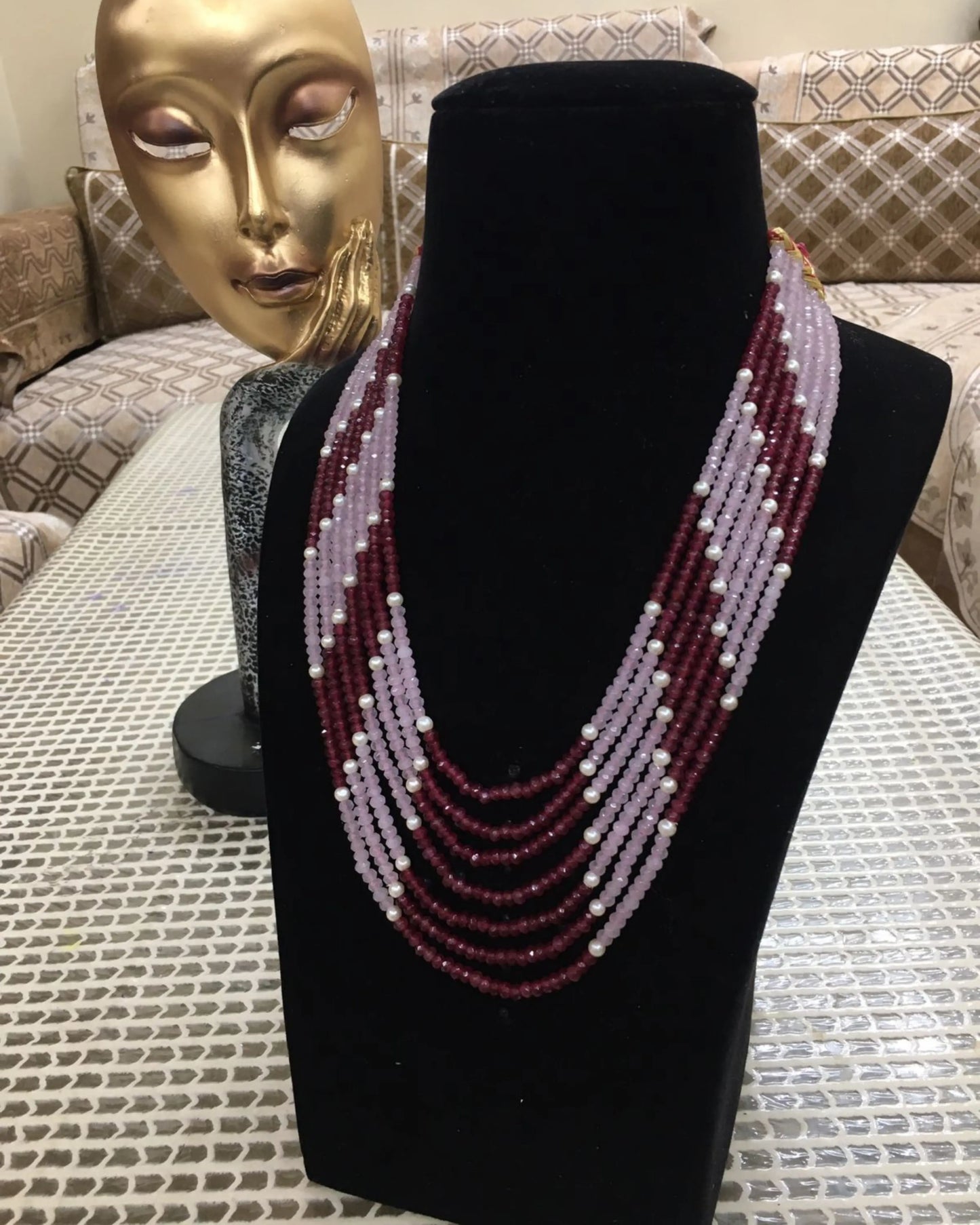 Onyx Seven Layered Mala Zestro