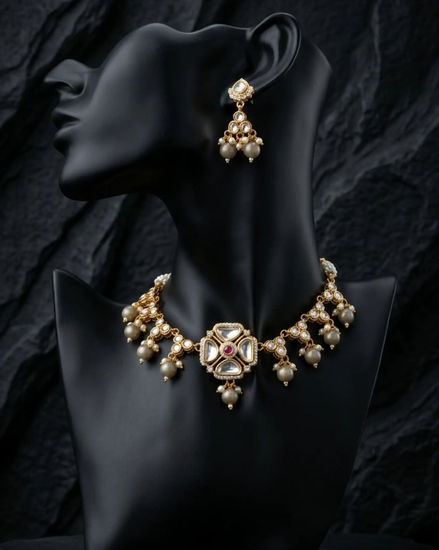 Padmika Pearl Choker Set Zestro