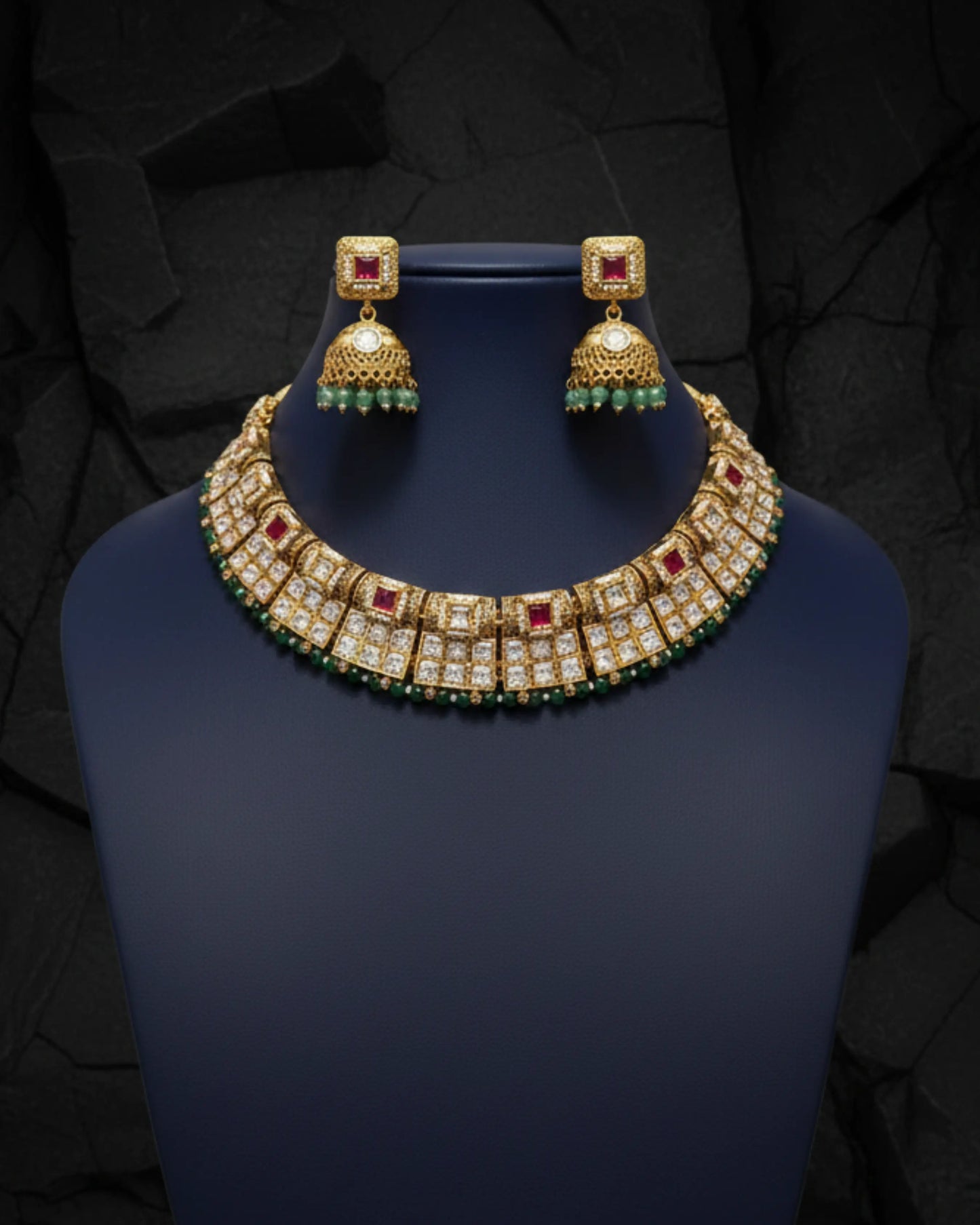 Ragini Kundan Necklace Set Zestro