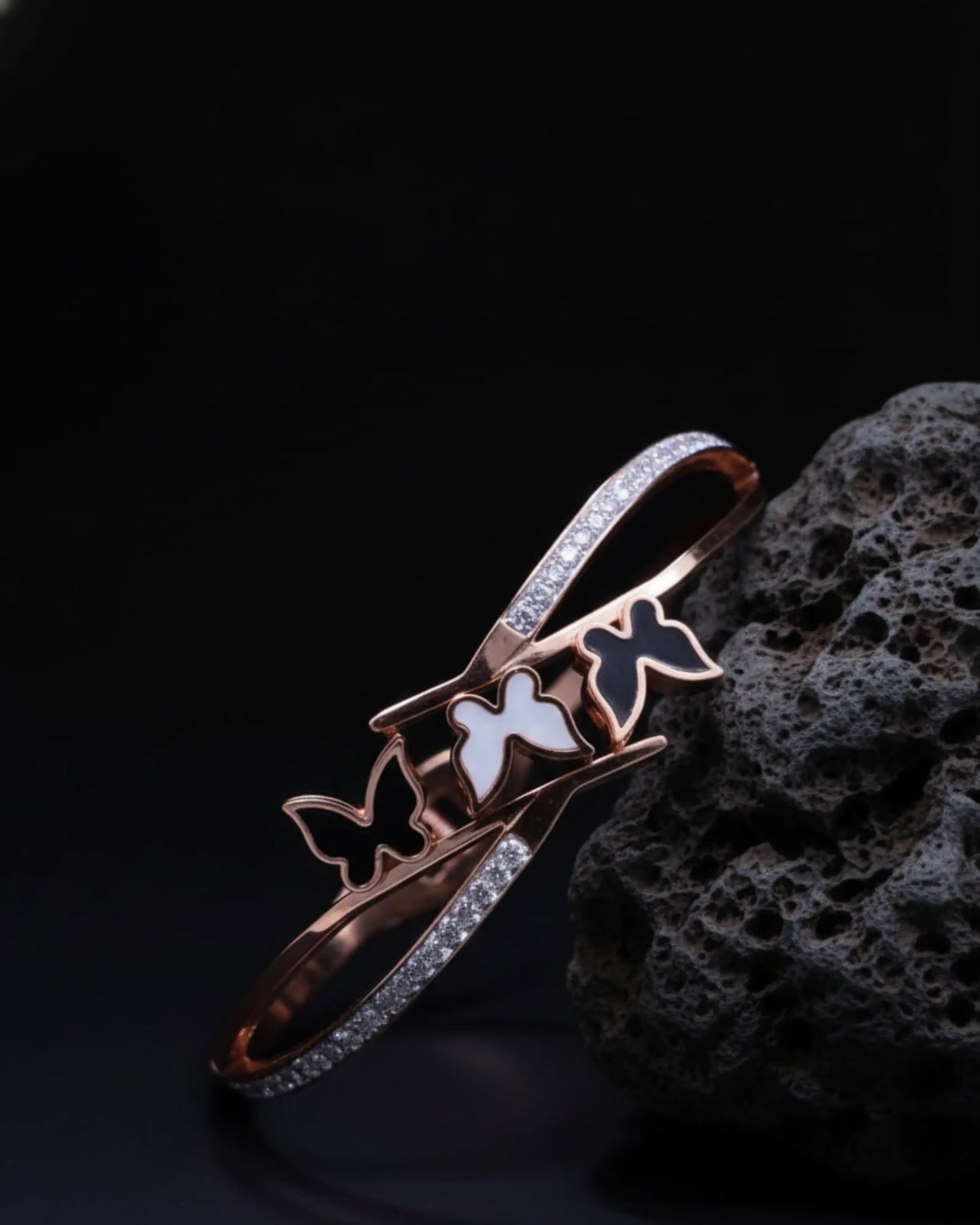 Rose Gold Butterfly Bracelet Zestro