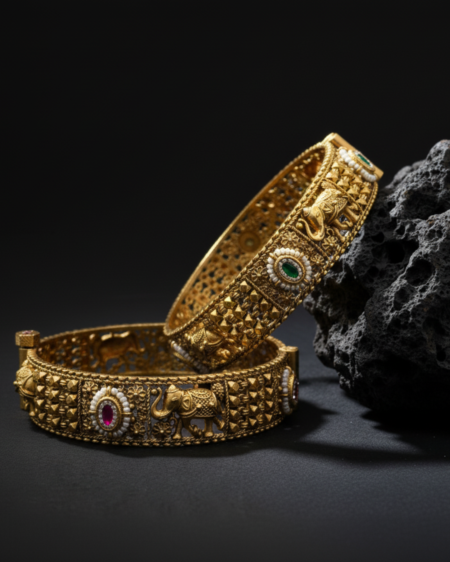 Swarovski Elephant Openable Bangles