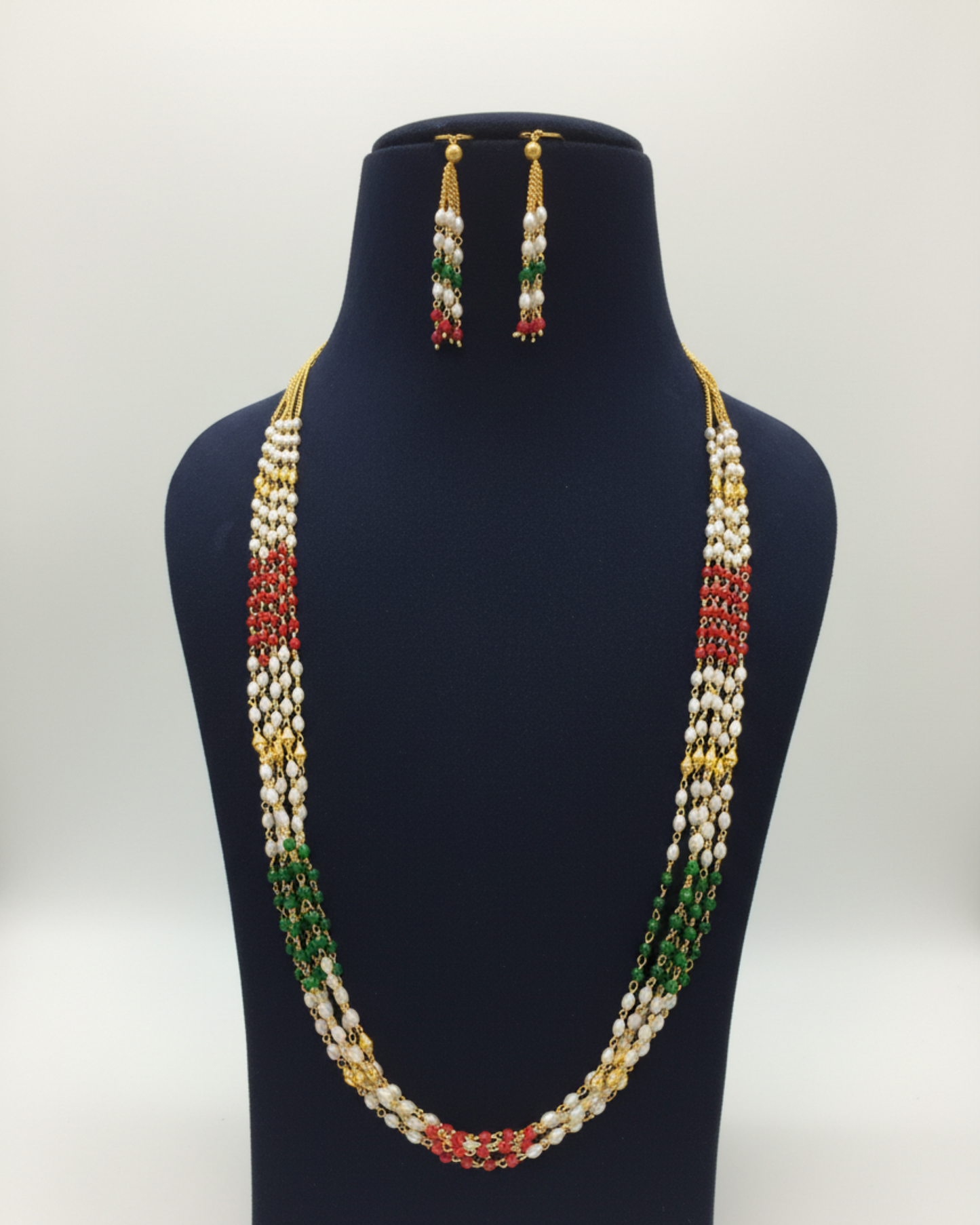 Tricolour Pearl Mala