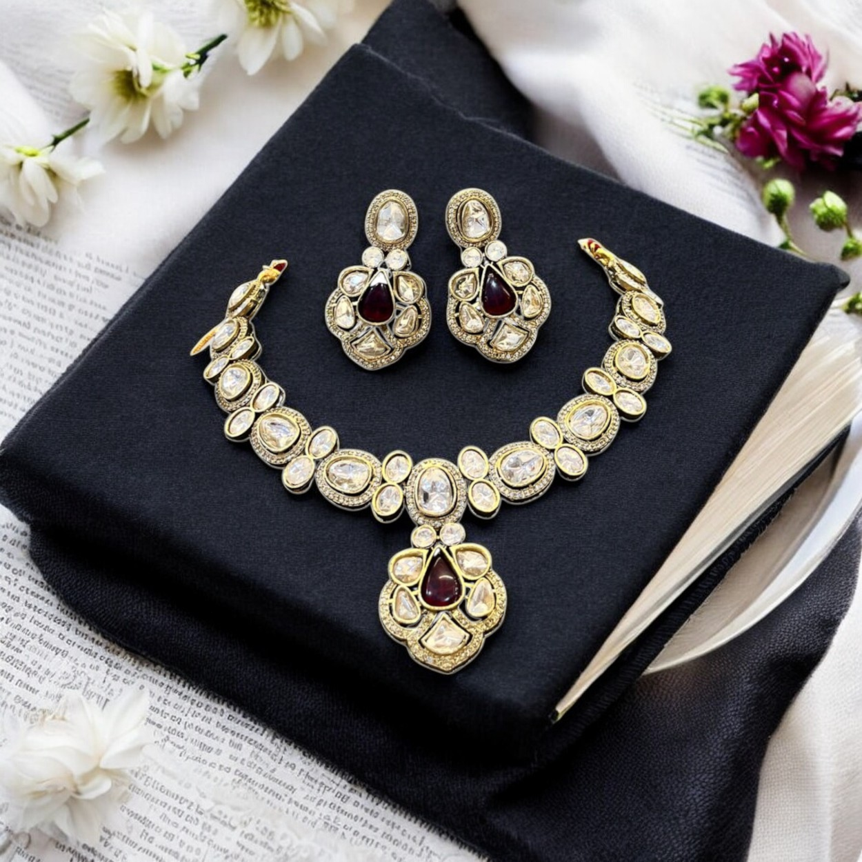Vanshi Kundan Necklace Set