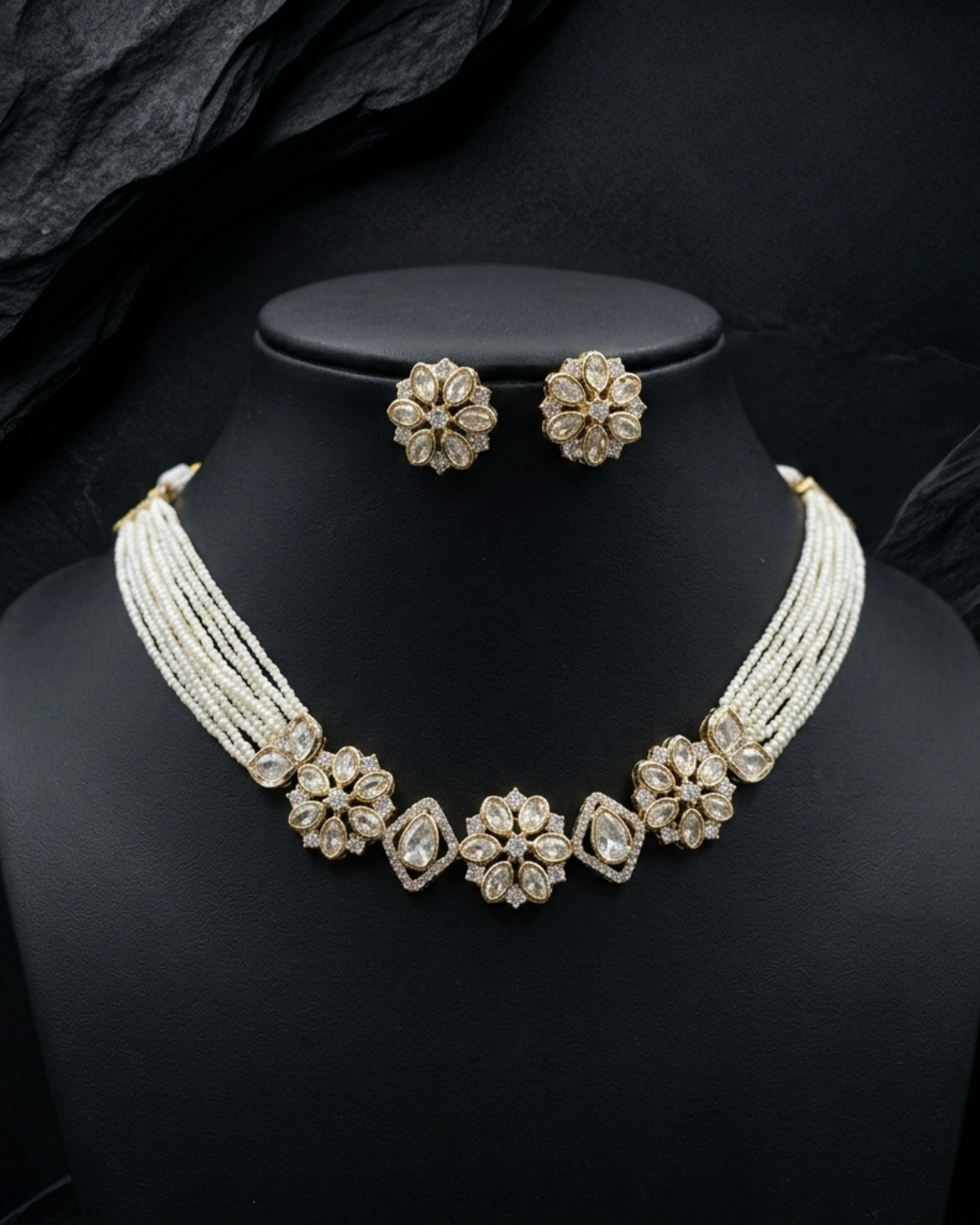 Zivika Pearl Choker Set