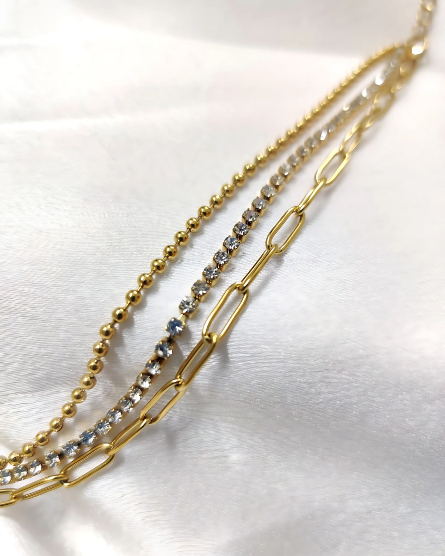 Glimmer Link Stack Bracelet