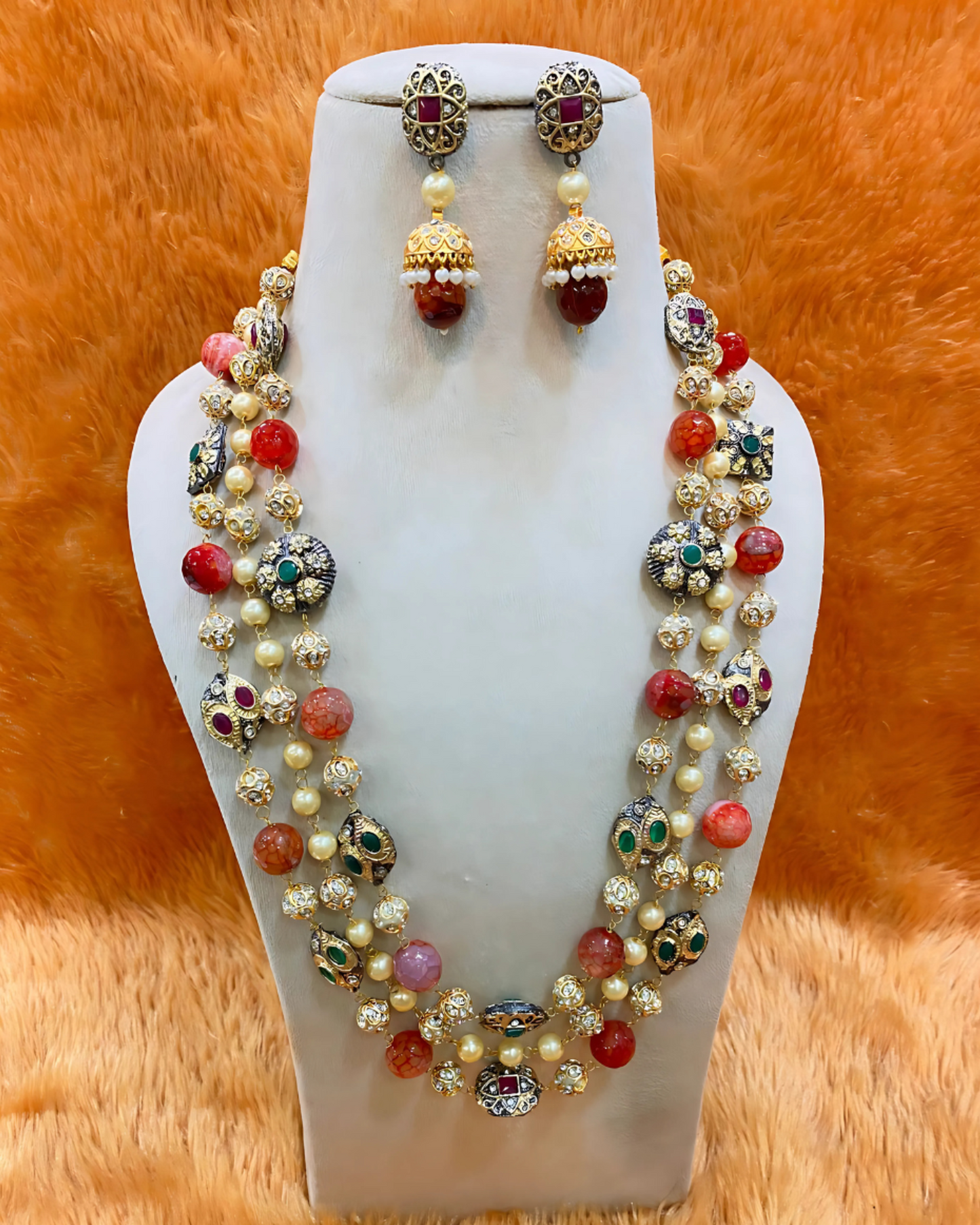 Multi-Colored Layered Mala