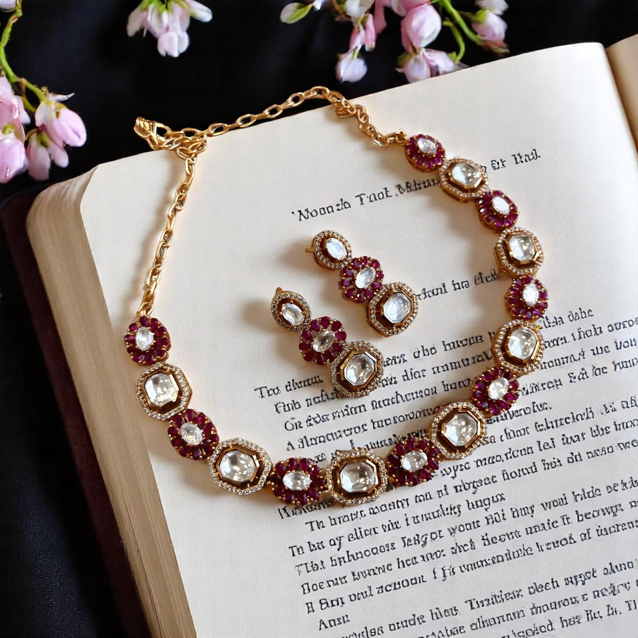 Regal Kundan Blossom Set