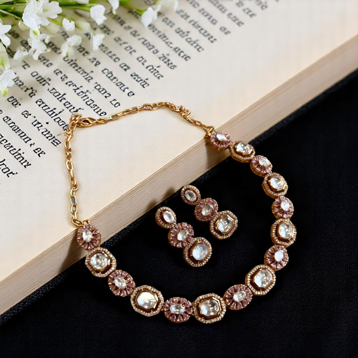 Regal Kundan Blossom Set