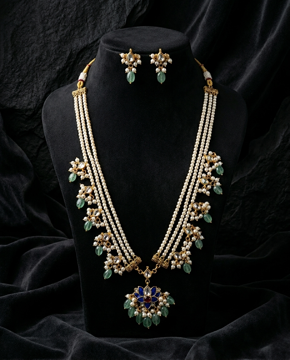 Padmavalli Pearl Necklace Set