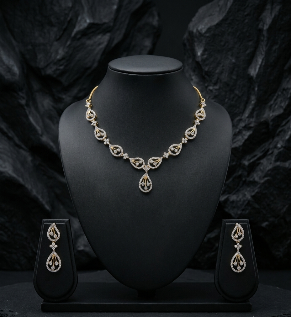 Riyana AD Necklace Set