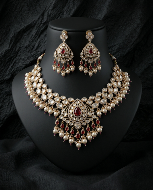 Alesha Kundan Bridal Set