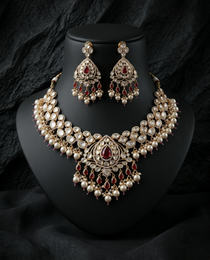 Alesha Kundan Bridal Set