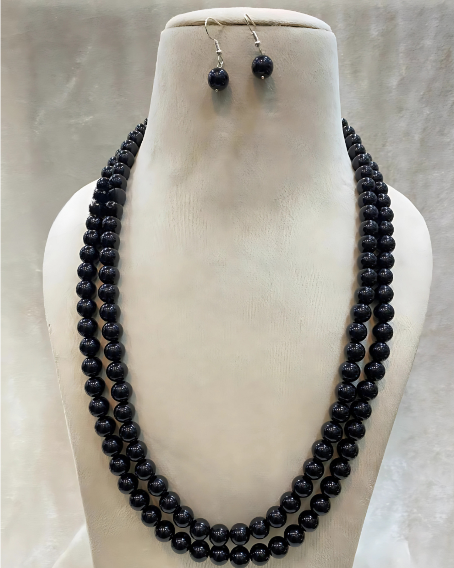 Single Coloured Two Layered Mala