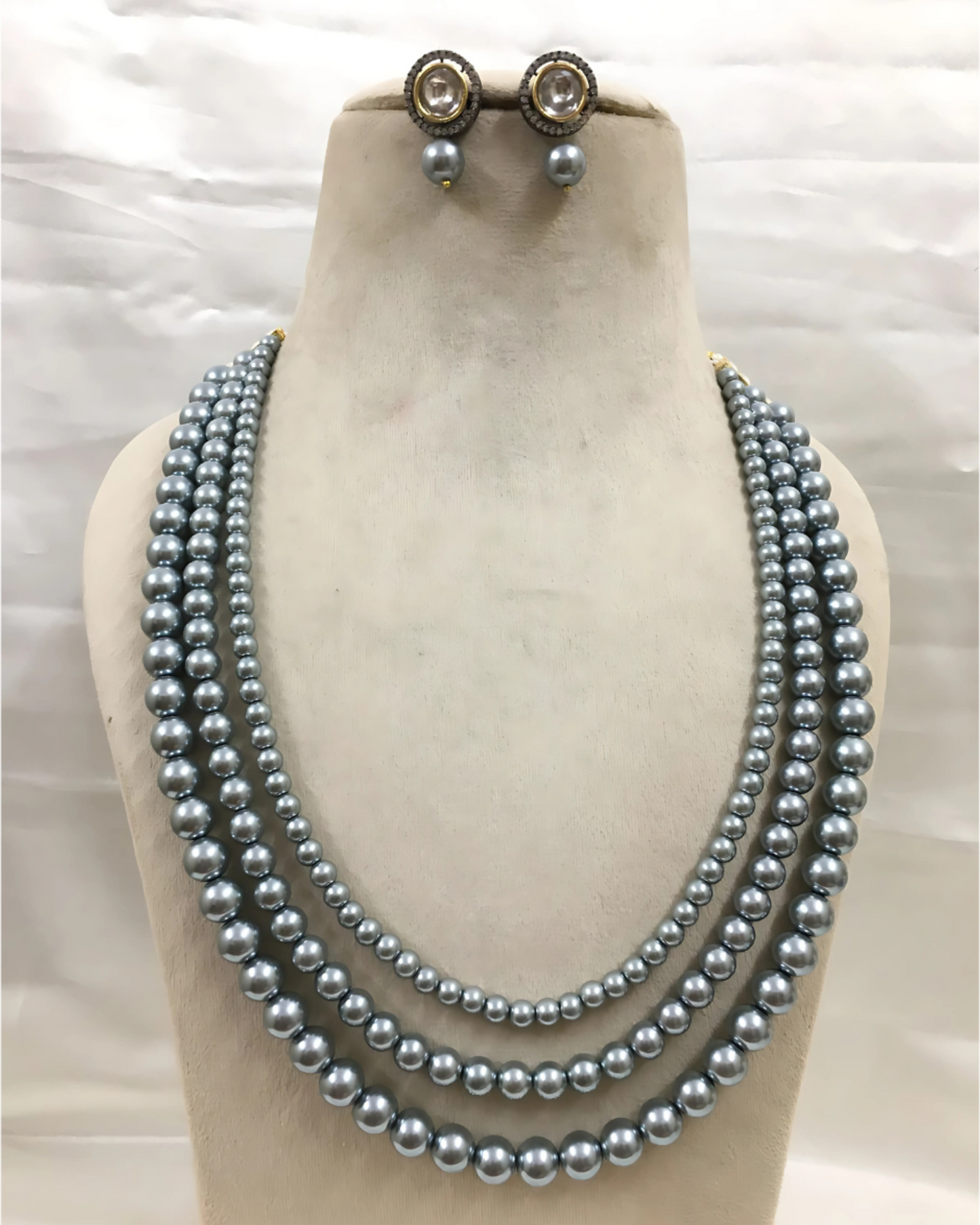 Three Layered Pearl Mala