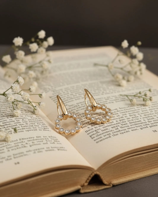 Celeste Crystal Hoop Earrings Zestro
