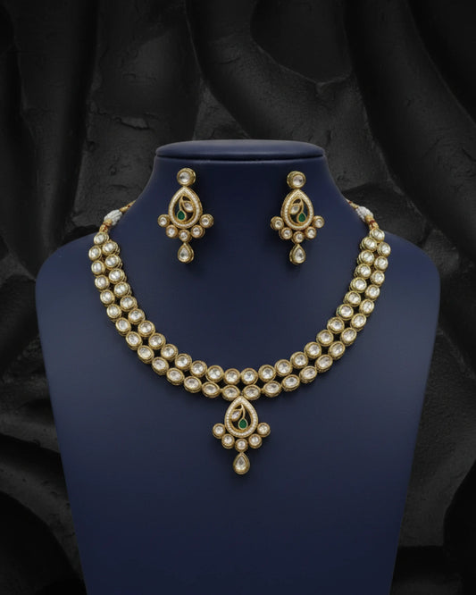 Classic Kundan Necklace Set Zestro