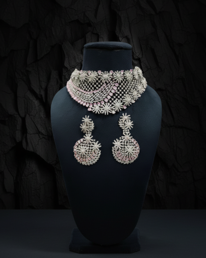 Diamond Net Collar Set