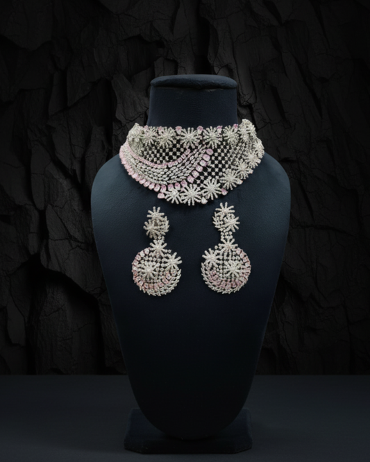 Diamond Net Collar Set