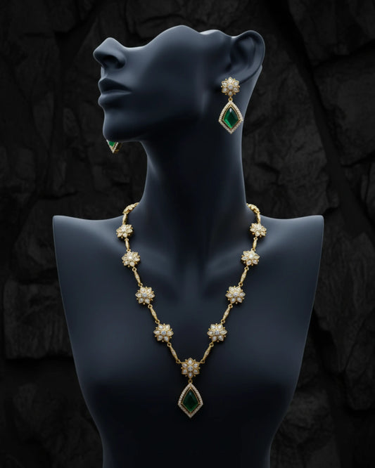 Iraa Floral Grace Necklace Set Zestro