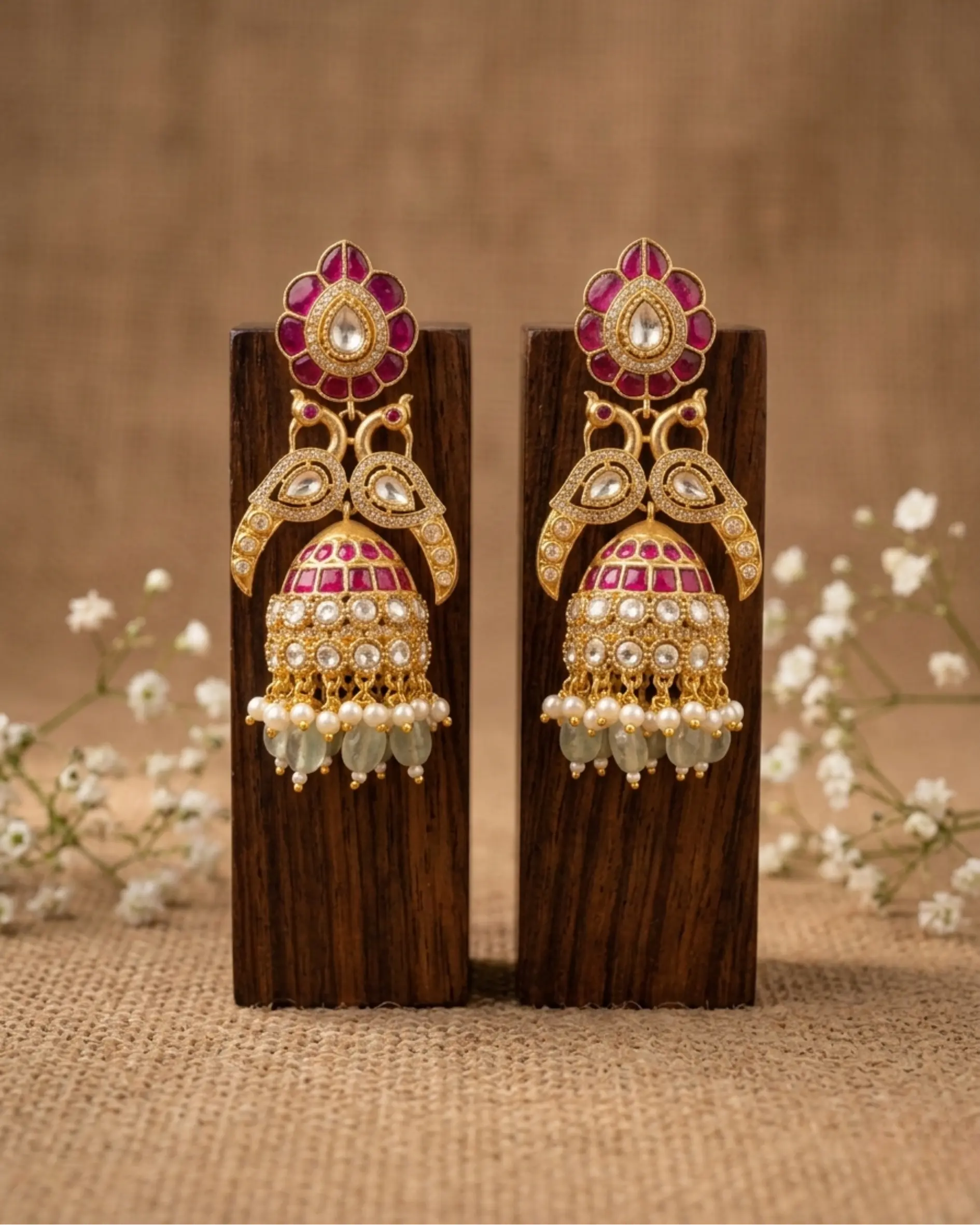 Mayura Jhumka Earrings Zestro