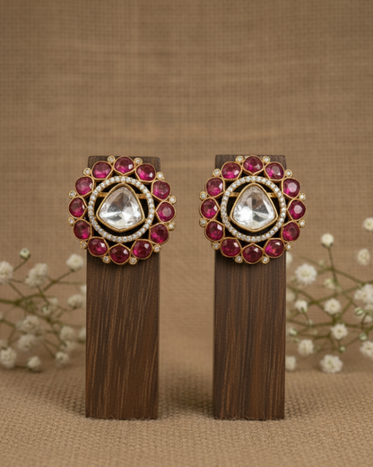 Mehar Polki Studs