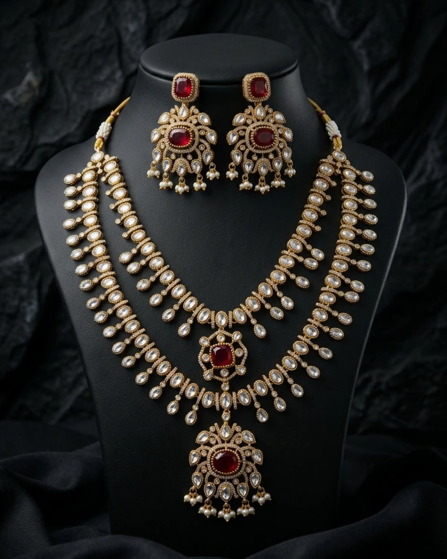 Nizm Dual Layered Necklace Set Zestro