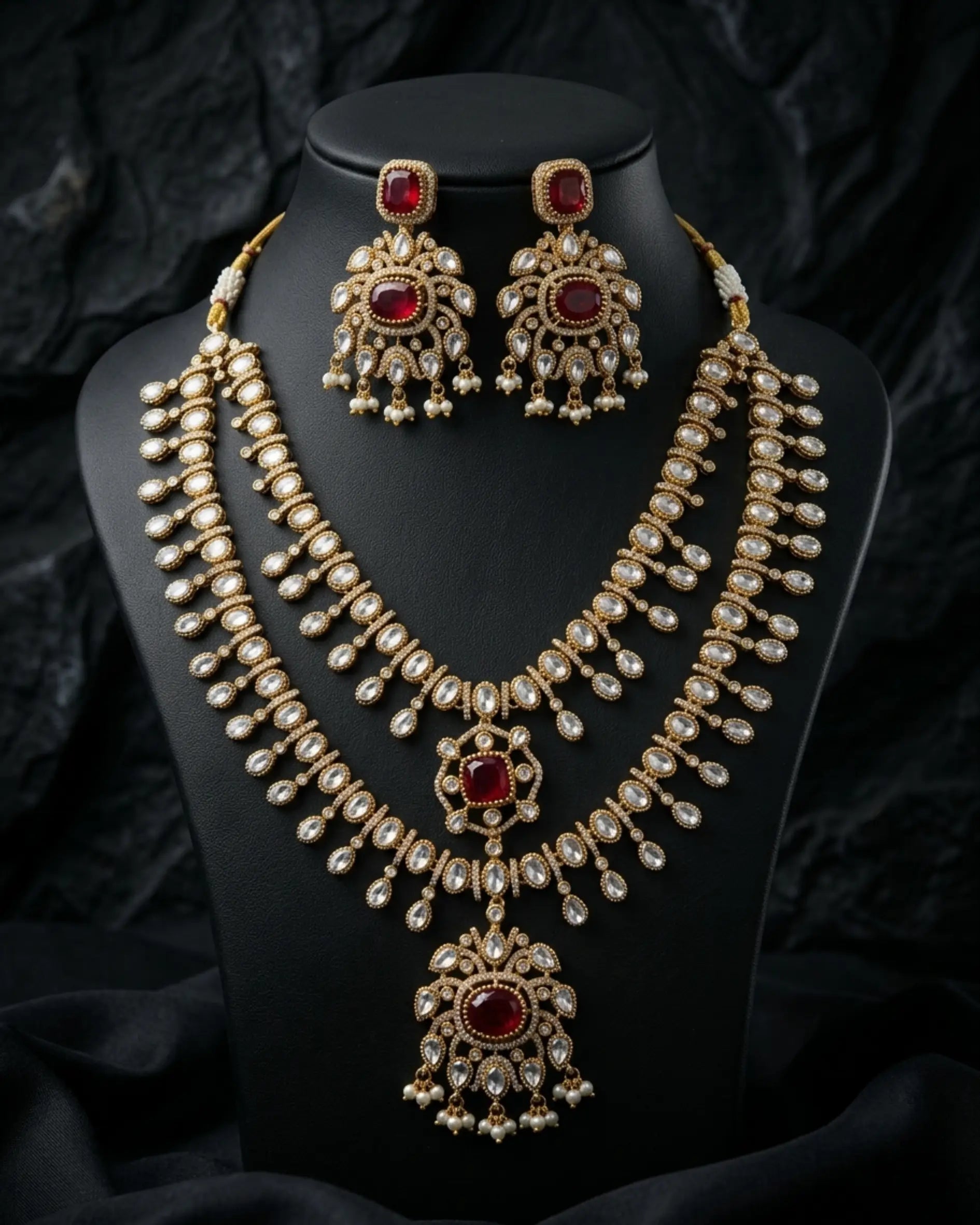 Nizm Dual Layered Necklace Set Zestro
