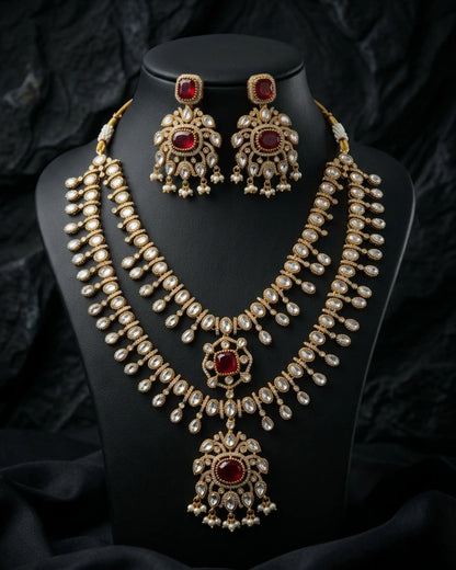 Nizm Dual Layered Necklace Set Zestro