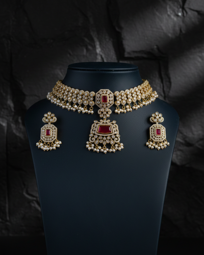 Pearl Dynasty Choker Necklace Set